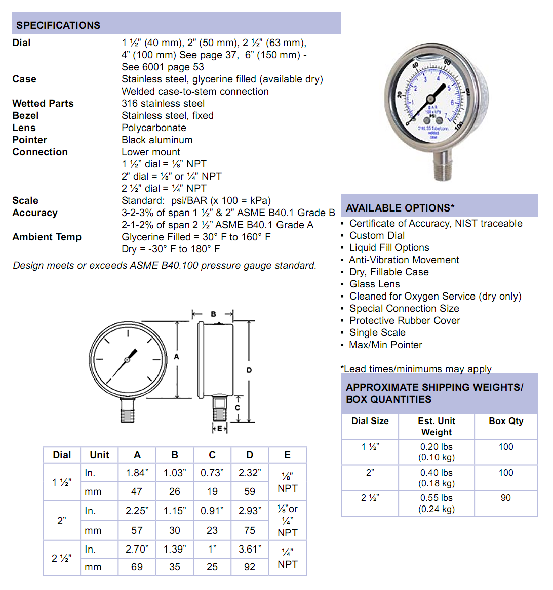 301lfw-all-stainless-lower-mount-specifications